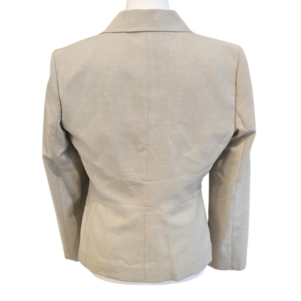 Le Suit Separates Beige Blazer Jacket 6P Petite 2-Button Career Washable - Picture 5 of 9